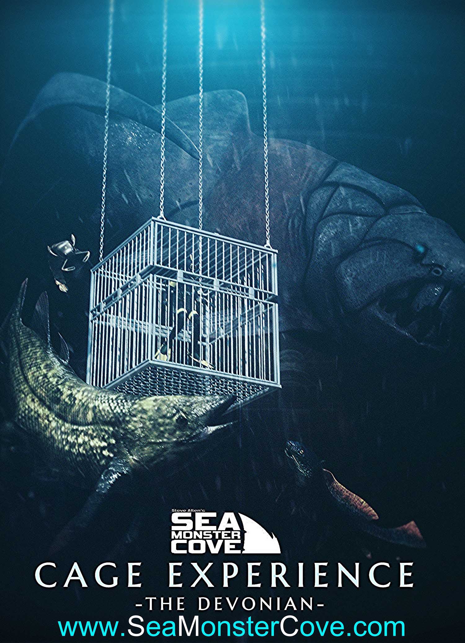 Sea Monster Cove Cage Poster